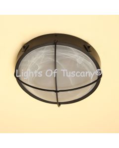 6626-3 Wrought Iron Flush Mount Close to Ceiling Light