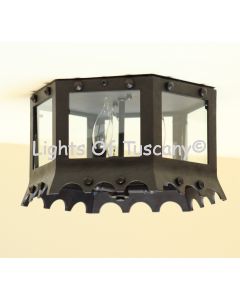 6633-3 Contemporary Flush Mount Light