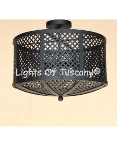 6648-4 Iron Ceiling Flush Mount