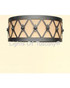 6661-4 Iron Ceiling Flush Mount