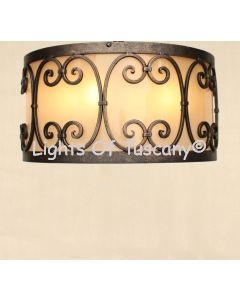 6663-4 Iron Ceiling Flush Mount