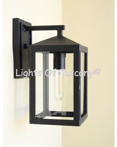 heavy duty iron lighting, commercial grade iron lighting, modern outdoor lighting, outdoor wall light, contemporary outdoor light, urban style outdoor light, transitional outdoor light, farmhouse style outdoor light, LED light, minimalist lighting, square