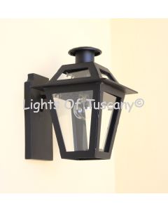 6928-1 Contemporary Iron Outdoor Wall Light Lantern