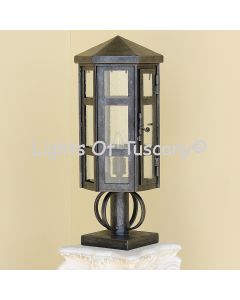 6985-1 Spanish-Contemporary Style Outdoor Post Light/ lantern