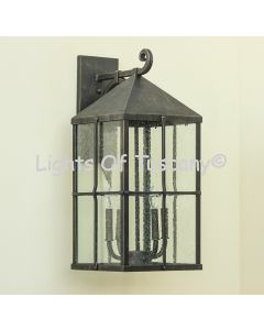 Spanish-Contemporary Lantern Wrought Iron Exterior Lighting 7000-4
