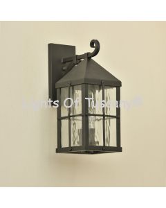 7004-3 Spanish-Contemporary Wrought Iron Outdoor Lighting Fixture 