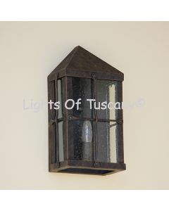 7006-1 Spanish-Contemporary Outdoor Wall Pocket Lantern Light