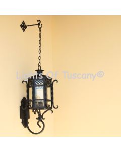 Santa Barbara Colonial Wall Lantern Light, Hanging Wall Lantern Light, Spanish Gothic Wall Light, Outdoor Wall Light, Dark Sky Lighting, Mediterranean Wall Light, Outdoor Mediterranean Lantern