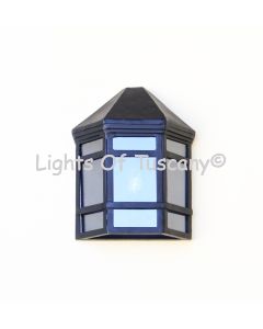 7024-PK Contemporary Outdoor Iron Pocket Wall Light