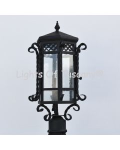 Outdoor Post Lighting-Hand Forged-Wrought Iron