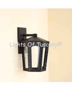 7037-2M Contemporary Outdoor Iron Wall Lantern
