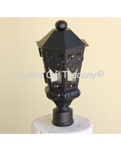 7044-1P Spanish style small column post light