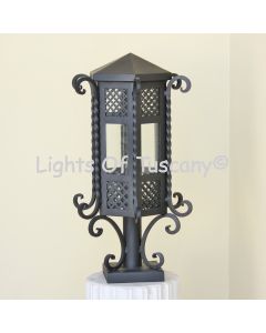 Spanish style small column post light