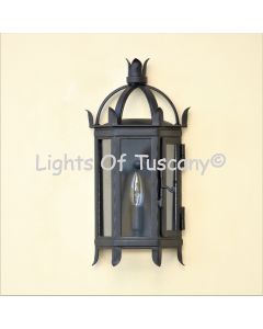7057-1 Spanish Contemporary Outdoor Pocket Wall Light