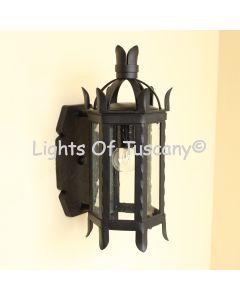 Gothic Iron Light, Outdoor Gothic Light, Medieval Outdoor Light, Castle Light, Old World Light, Wrought Iron Lighting, LED lighting, Vintage metal wall light, Exterior wall-mounted lamp, Patio and backyard lighting,Decorative exterior wall sconce