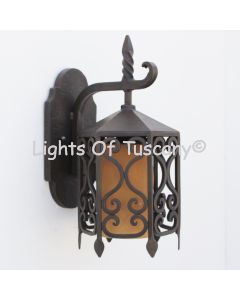 7070-1 Spanish / Mediterranean Style Iron Outdoor Wall Light