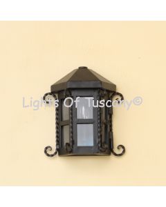 7098-1 Wrought Iron Outdoor Wall Light