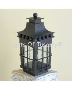 Spanish Mediterranean outdoor column post light