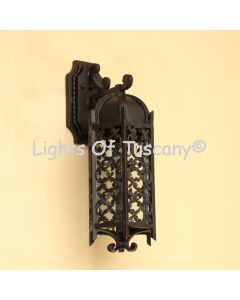 7142-1 Wrought Iron Outdoor Wall Light