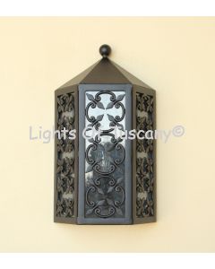 7144-PCK Spanish Tuscan Outdoor Iron Pocket Wall Light