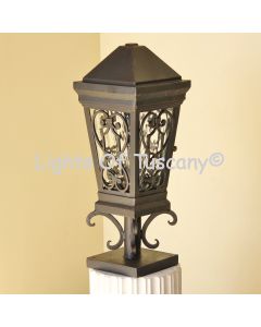 Spanish style column post lantern light