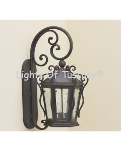 7211-3 Spanish Hacienda Style Outdoor Iron Wall Light