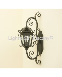 Mediterranean Wrought Iron Outdoor Wall Light