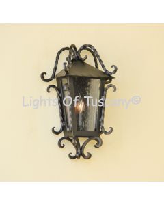 7244-1 Spanish Mediterranean style pocket flush lantern light