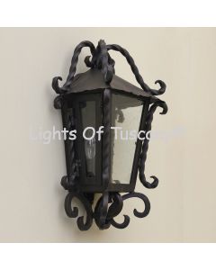 7244-2 Spanish Hacienda Style Outdoor Iron Pocket Wall Light