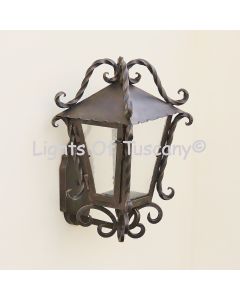 Large Tuscan Outdoor Wall Lantern Fixture
