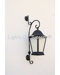 7246-1 Traditional Mediterranean Iron Outdoor Wall Lantern