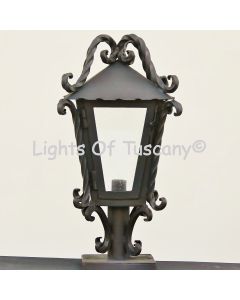 7251-1 Spanish Revival Outdoor Iron Post Light Fixture
