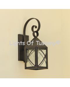  Rustic outdoor wall lantern light