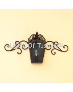 7273-1SCR Wrought Iron Outdoor Wall Light