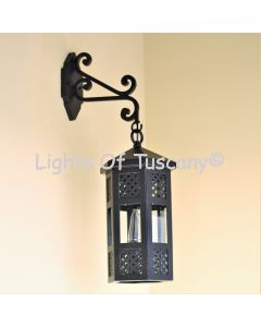7286-1CH  Spanish-Gothic Revival Style Hanging Wall Lantern