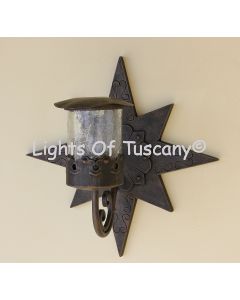7335-1 Contemporary Star Outdoor Wall Light