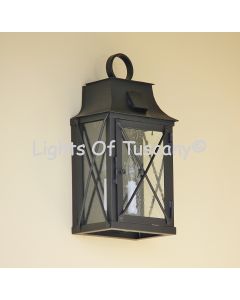French Lantern Style Outdoor Pocket Wall Light