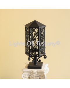 Antique Light,UL,Lighting,Traditional Light,unique light,solar light,patio light,spanish light,Outdoor light,LED Post light,Light Post,front yard light,column light,lamp post,driveway post light,wrought iron light,fence post light,LED,Dark Sky,Exterior Li