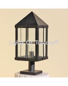 7414-1 Spanish-Contemporary Style Outdoor Post Light