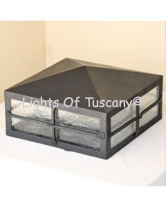 7417-4 Contemporary Wrought Iron Post Light