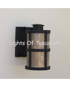 7420-1 Spanish / Contemporary Style Wrought Iron Outdoor Wall Light