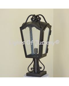 Spanish Modern column post lanter light
