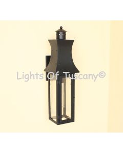 7434-1 Mediterranean Traditional Outdoor Iron Wall Lantern