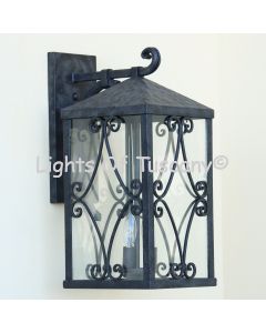 7473-3 Spanish Mediterranean Style Outdoor Iron Wall Light