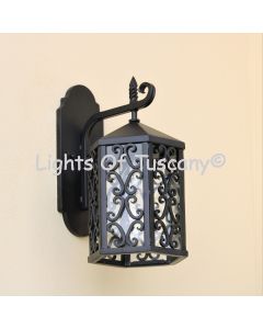 7480-1 Spanish Mediterranean Style Outdoor Iron Wall Lantern