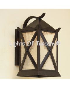 Craftsman Style Wrought Iron Light, Craftsman Lighting, Rustic outdoor lighting, Rustic Outdoor light, Cottage Style Lantern, Outdoor Lighting, Dark Sky lighting