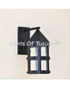 7511-1 Rustic Spanish Gothic Style Iron Outdoor Wall Lantern