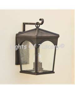 Contemporary Wrought Iron Outdoor Wall Light