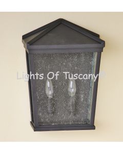 7536-2 Spanish Contemporary Style Outdoor Pocket Wall Ligh