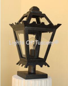 7551-1P Contemporary Outdoor Iron Post Light
